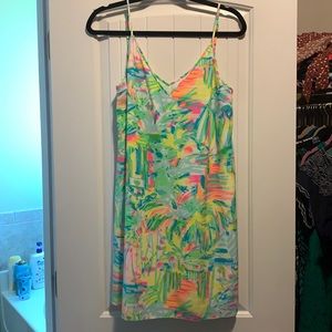 Lilly Pulitzer Lela Spaghetti Strap Silk Dress - M